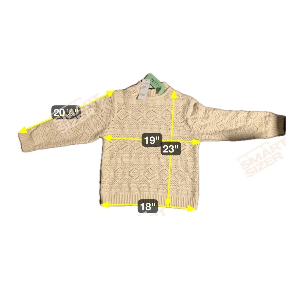 Design History Petite Winter Wheat Pointelle Knit Crewneck Sweater, RPBES0712024